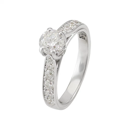 &quot;Confession&quot; engagement ring in white gold