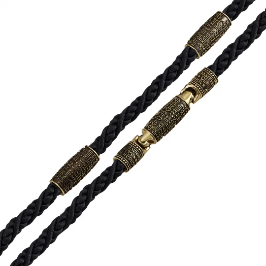 Rope &quot;90 psalm&quot; in yellow gold