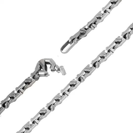 Chain "Family" in white gold
