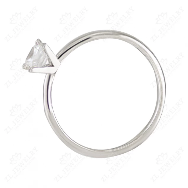 Engagement ring &quot;Princess&quot; in white gold Photo-1