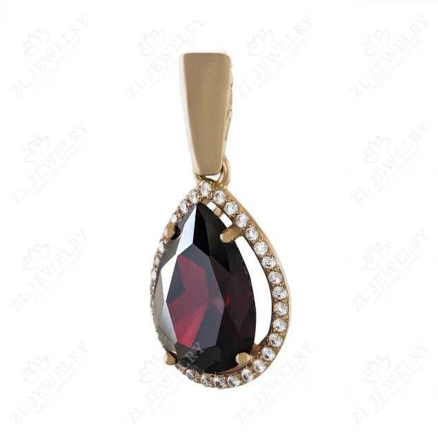 Pendant &quot;Pomegranate tear&quot;