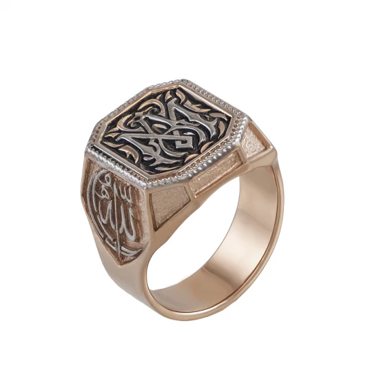 Signet &quot;Eastern wisdom&quot; with blackening