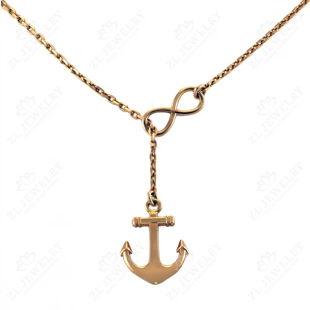 Necklace &quot;Anchor&quot; with Infinity