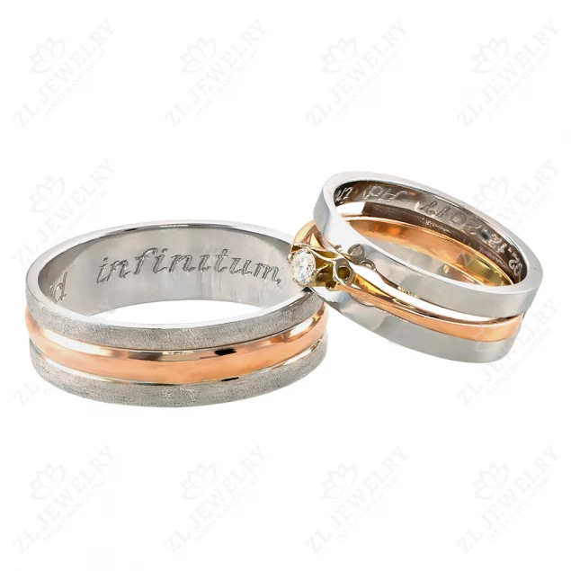 Wedding rings transformer with diamond Photo-1