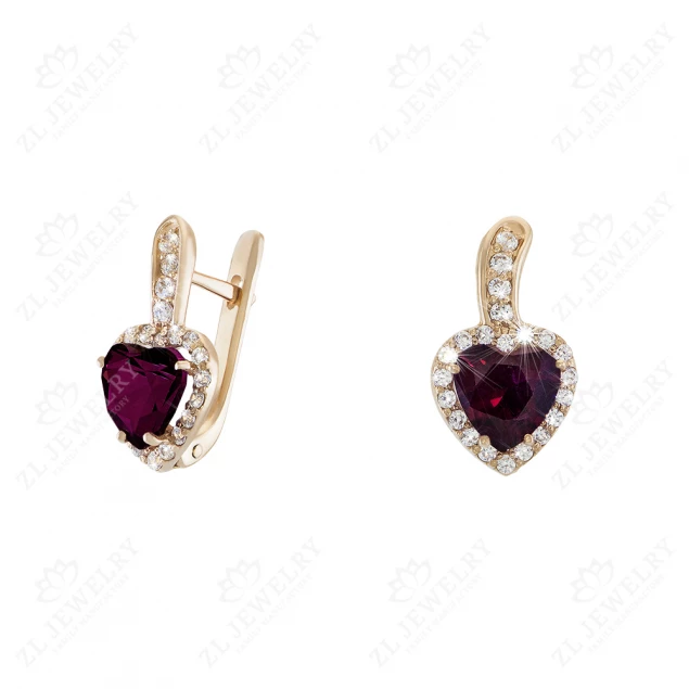 Earrings "Pomegranate heart"