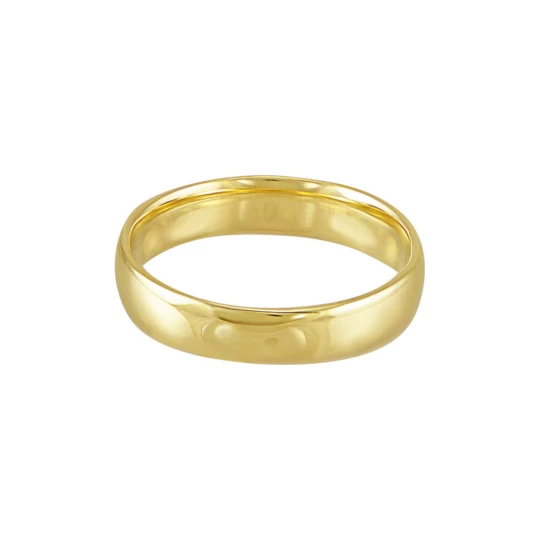 Обручальное кольцо "Классика" в лимонном золоте