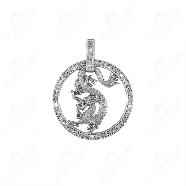 Pendant &quot;Dragon&quot; with stones