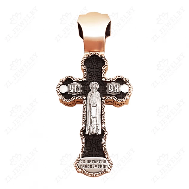 Cross with the face of Sergius of Radonezh Photo-1