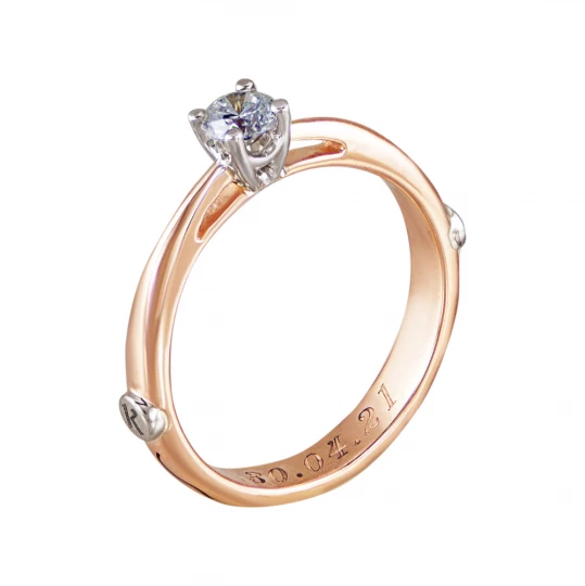 Engagement ring "Symbols of love"