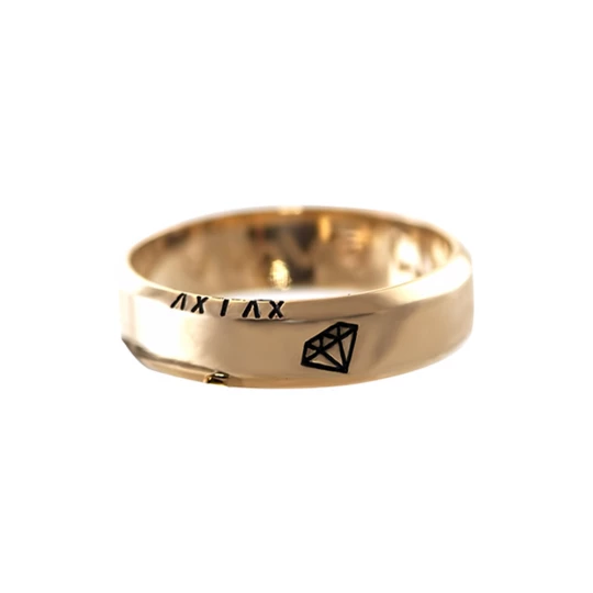 Wedding ring &quot;Diamond wedding&quot; in red gold