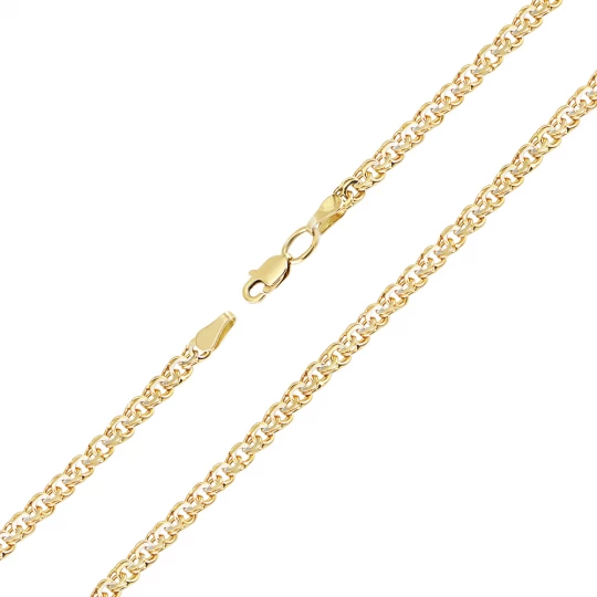 Chain &quot;Ruchek&quot; in lemon gold color