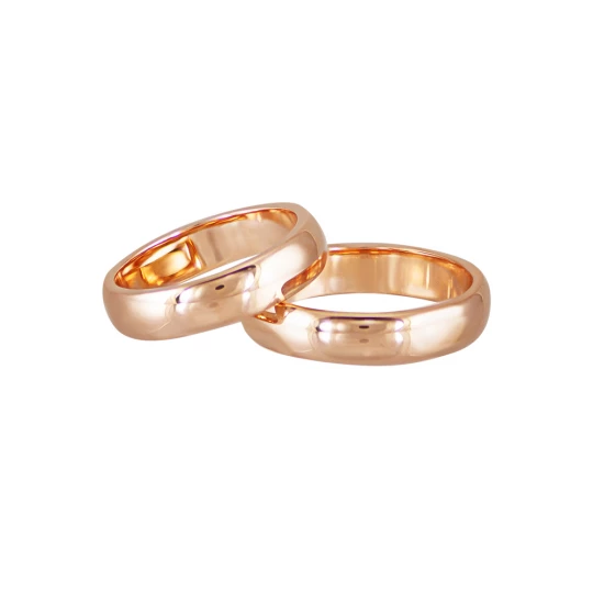 Wedding ring "Classic" in red gold