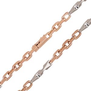 Łańcuch kotwiczny z białymi wstawkami figuralnymi