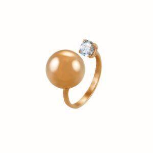 Pierścionek „Ball” z diamentem