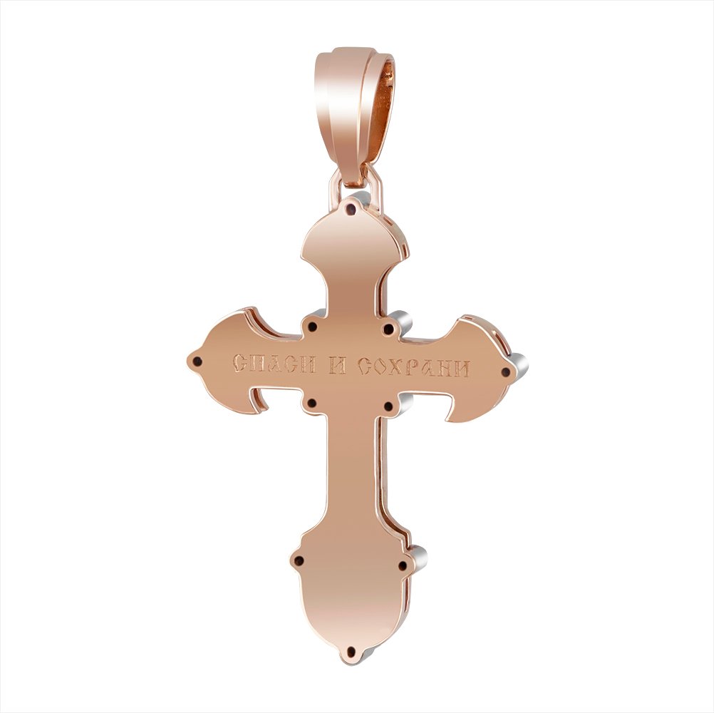 Krzyż z czarną emalią - obrazek 3