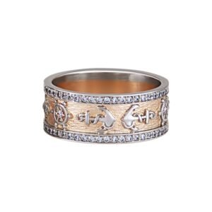 Obrączka ślubna "Odyseja" z kamieniami