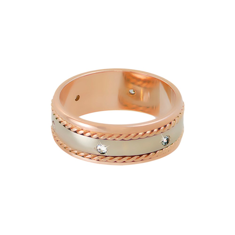 Обручки "Історія Кохання" з діамантами