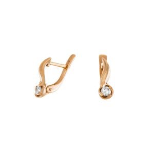 Kolczyki dla dzieci „Delicate Bud” z diamentami