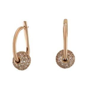 Kolczyki „Wiszące kule”