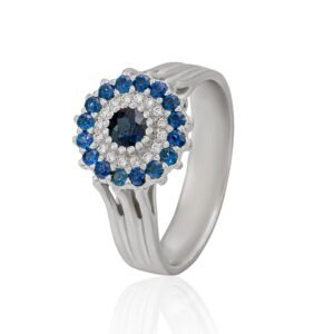 Pierścionek z białego złota