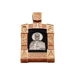 Ikona "Mikołaj Cudotwórca" z modlitwą