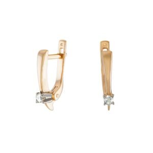 Kolczyki „Classic” z białą kastą