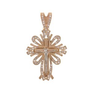 Krzyż z kplcyfiksem z ozdobami