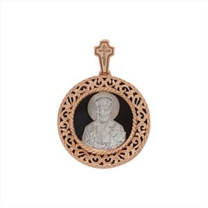 Okrągła ikona "Mikołaja Cudotwórcy"