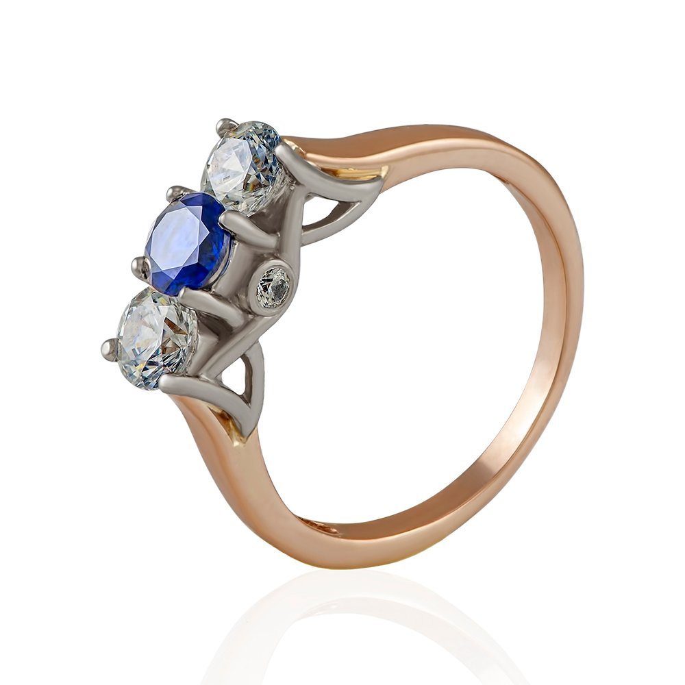 Pierścionek zaręczynowy kombinowany