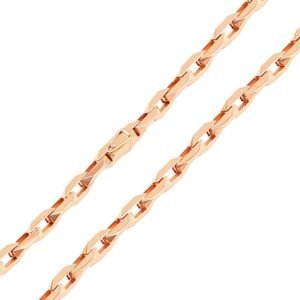 Łańcuszek  "New Anchor" w kolorze czerwonego złota z zamkiem pudełkowym