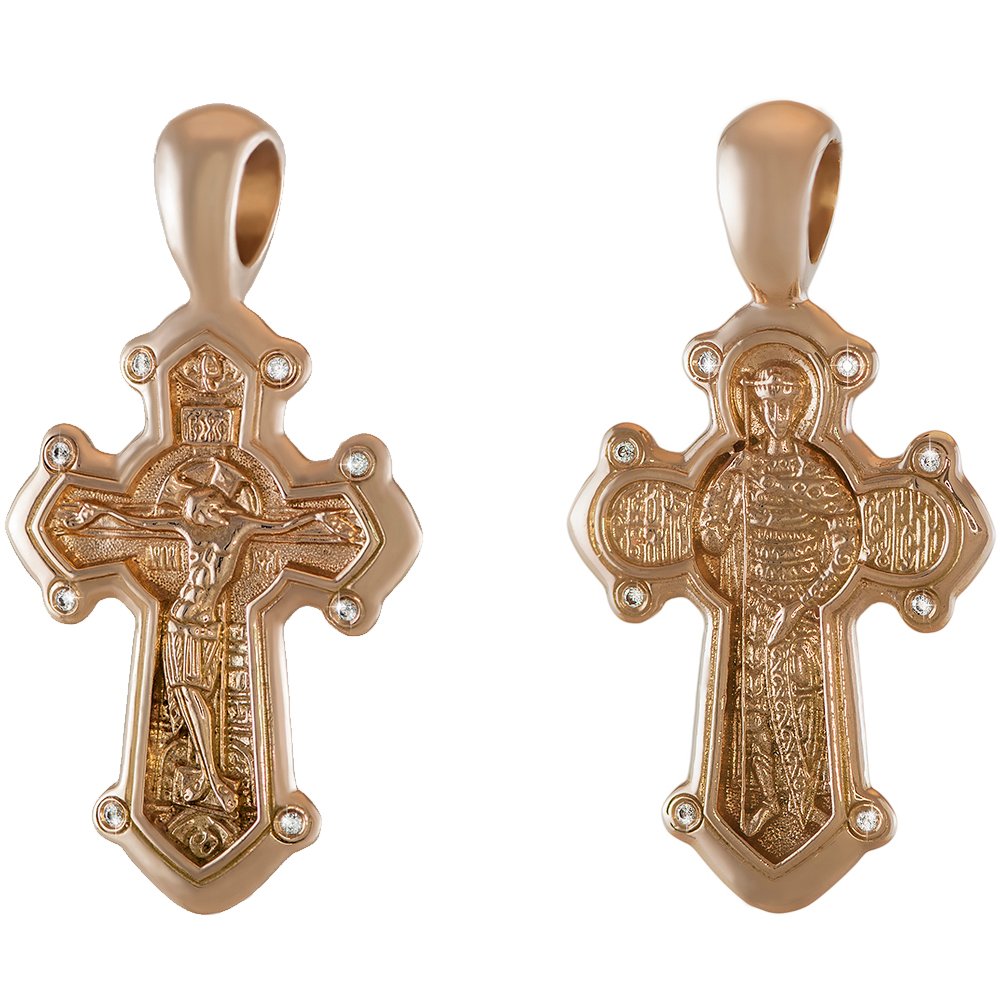 Pełny krzyż z ukrzyżowaniem z kamieniami - obrazek 8