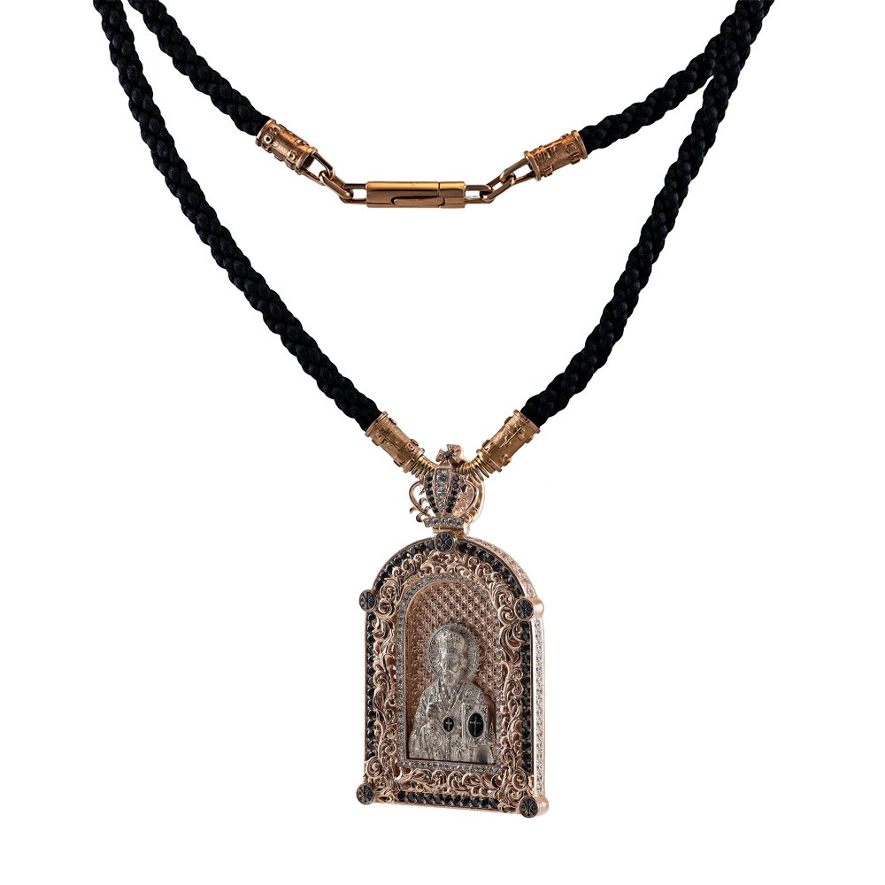 Icon "Nicholas the Wonderworker" with an openwork frame - Image 3