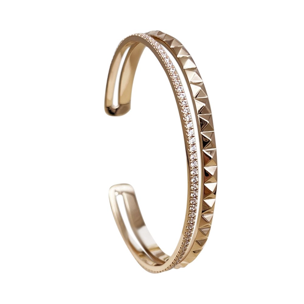 Браслет жарсткий з камінням - Зображення 2