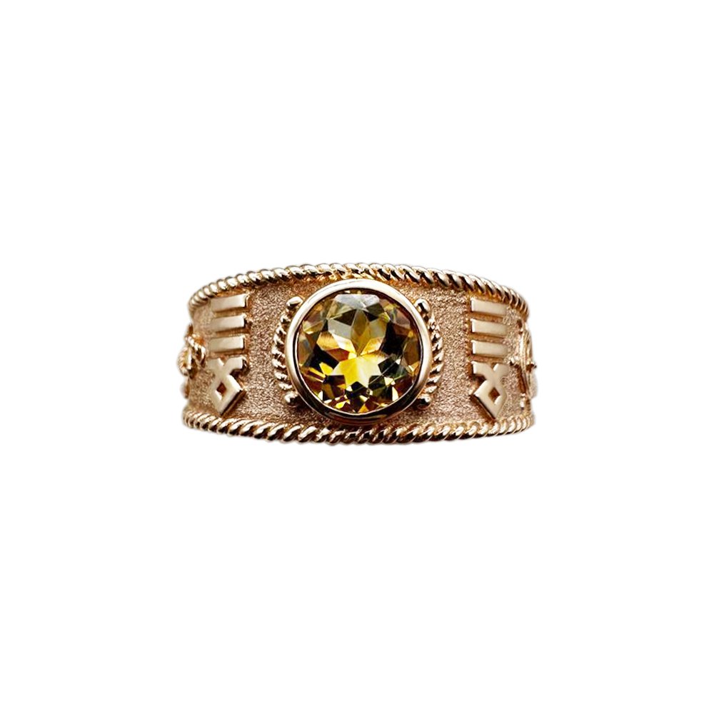 "Sea Abyss" ring with citrine - Image 2