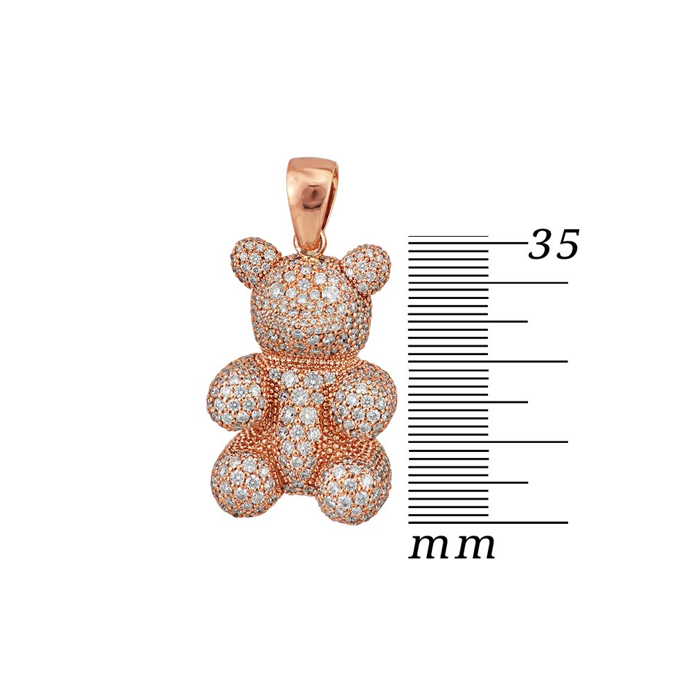 Pendant "Bear" with diamonds - Image 2