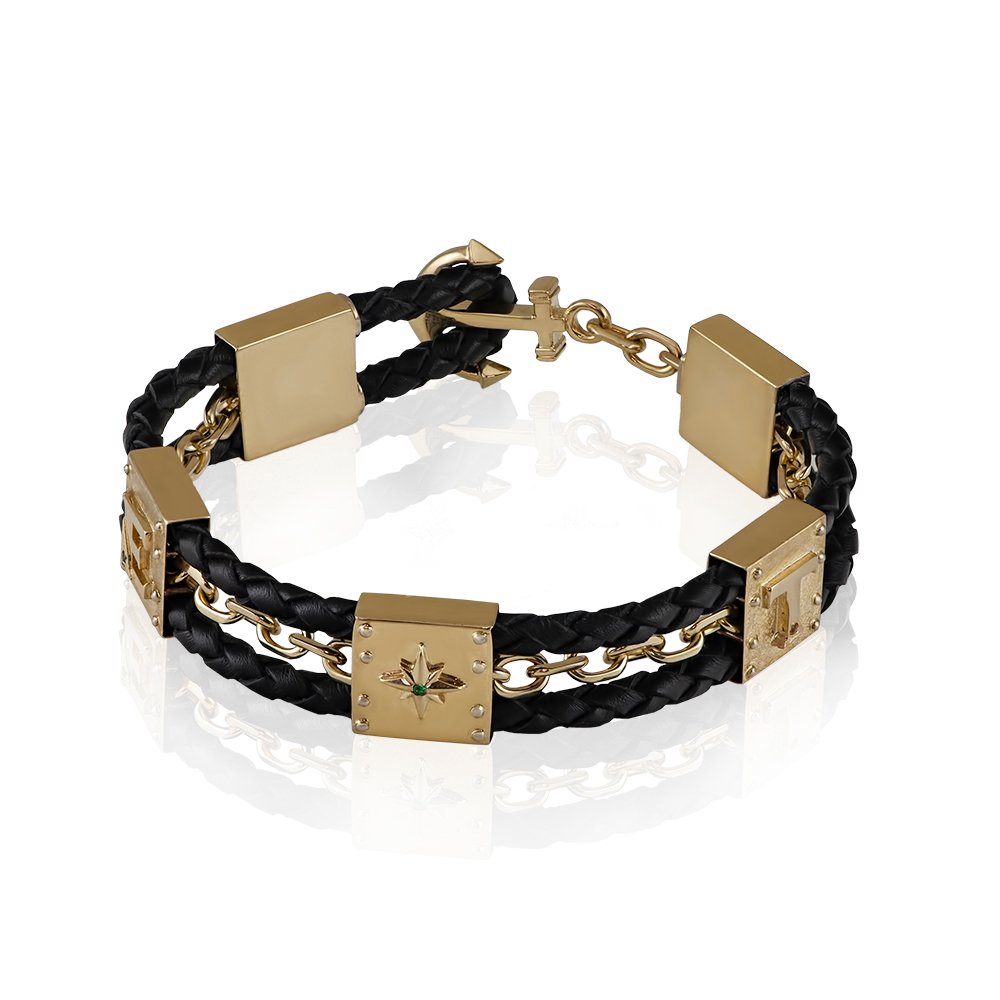 Bransoletka "Imienna z Różą Wiatrów"