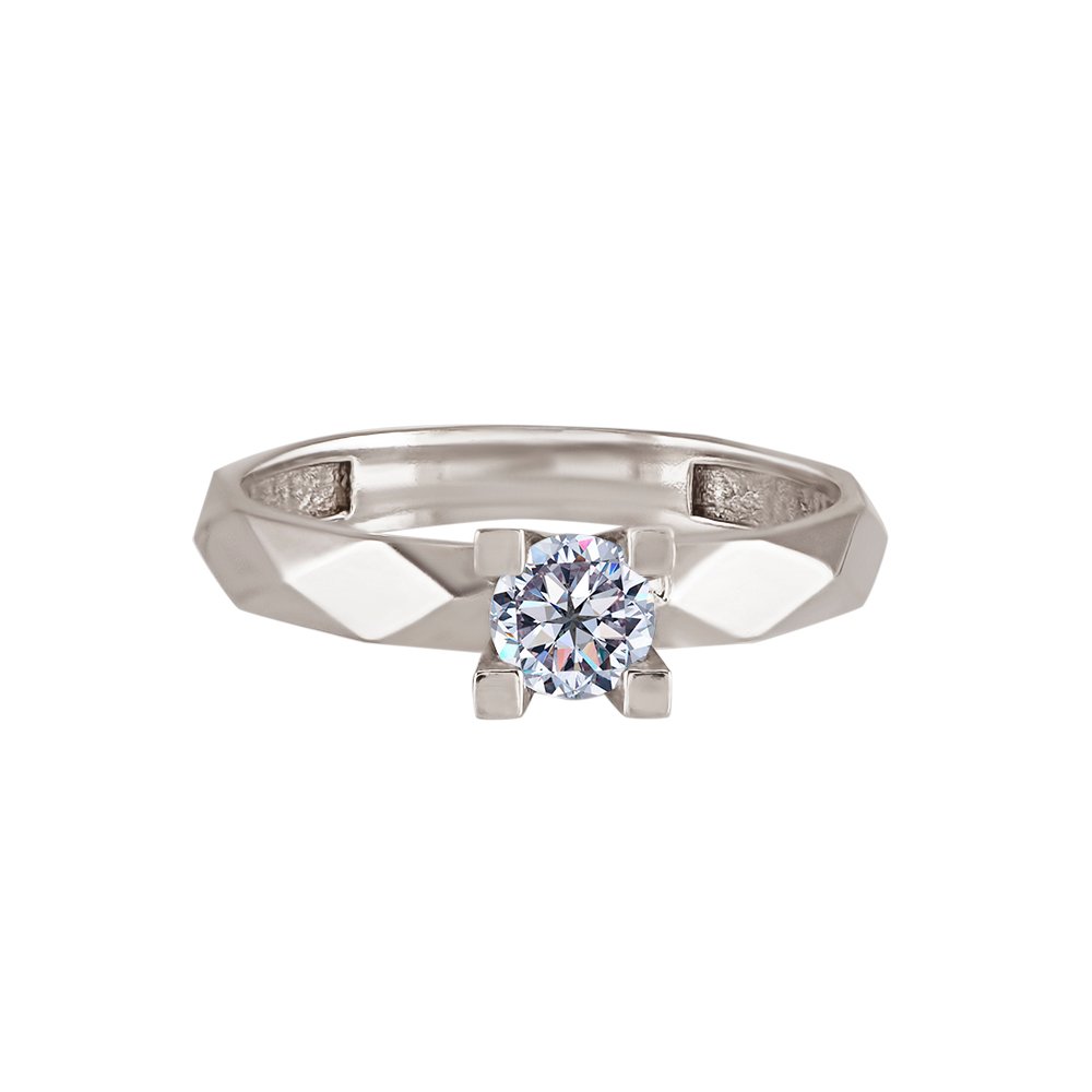 "Geometry" ring in white gold - Image 2