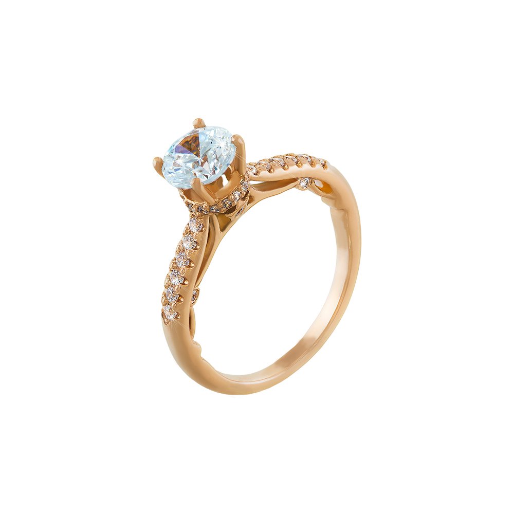 Pierścionek "Royal Chic" z diamentami - obrazek 2