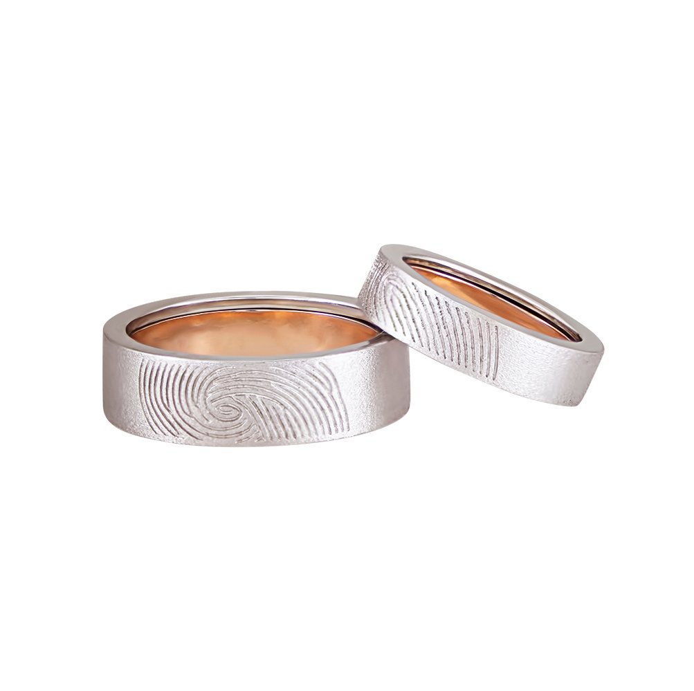 Obrączki ślubne "Odciski palców" - obrazek 4